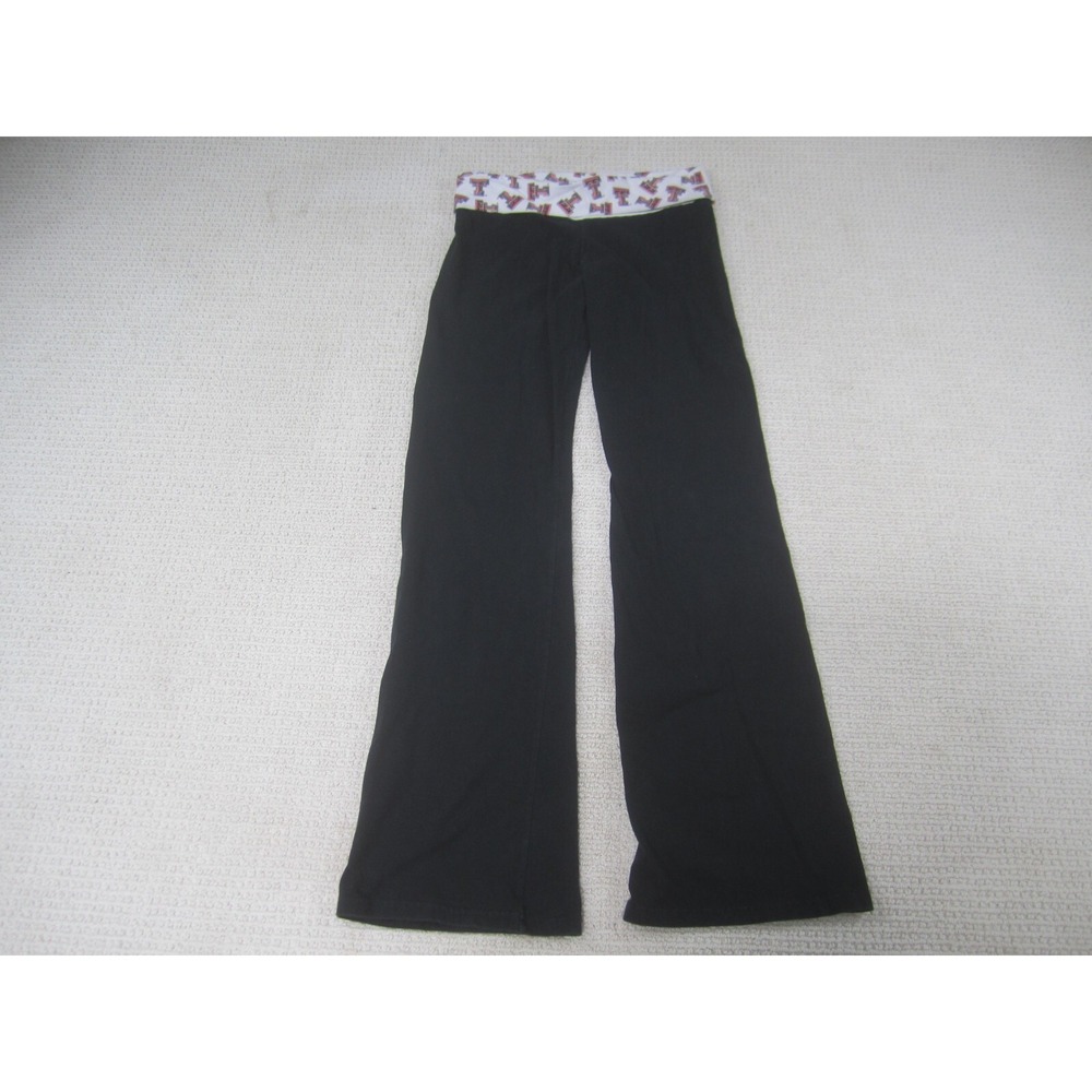 Texas Tech Pants Womens Medium Black Red‎ Raiders Logo Waistband TTU Leggings